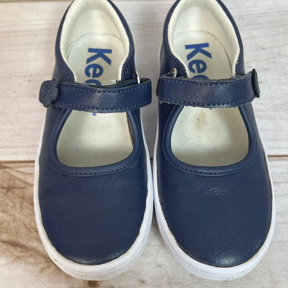 Keds Ella Mary Jane Navy Blue Girls Shoes Size 11.5 School